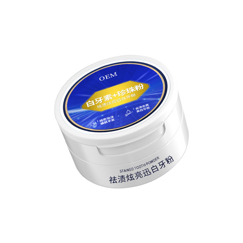 Tooth Powder Oem Custom Brand Tiktok Trending Fresh Breath Whitening Reduces Bad Breath Tartar Cleaning Baking Soda Strengthens Teeth