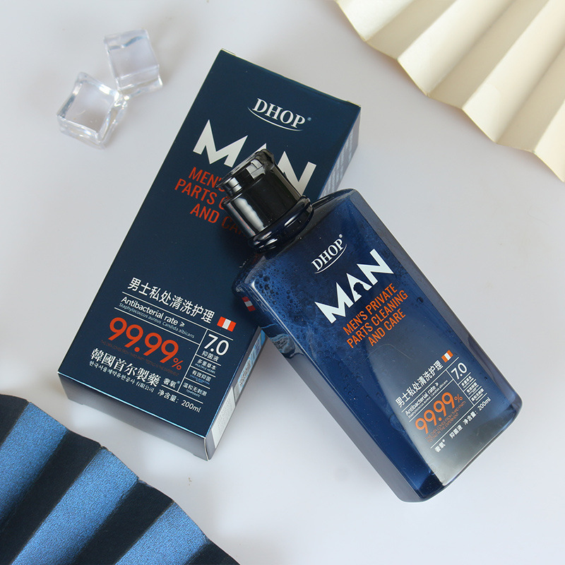 Dhop Men's Private Parts Cleaning and Care Solution Deodorizing and Antibacterial Men's Lotion Douyin Popular Men's Private Cleaning Liquid