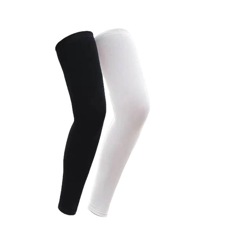 Summer Ice Silk Sun Protection Leg Cover Sports Riding Breathable UV Protection Basketball Socks Fishing Men's and Women's Running Knee Pads