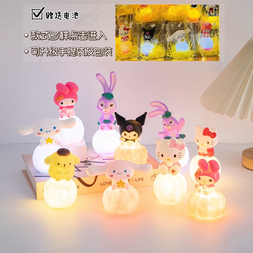 Мультяшный ночник атмосферный свет ручной детский свет нефритовая корица собака популярный куломи ночной светильник для прикроватной тумбочки