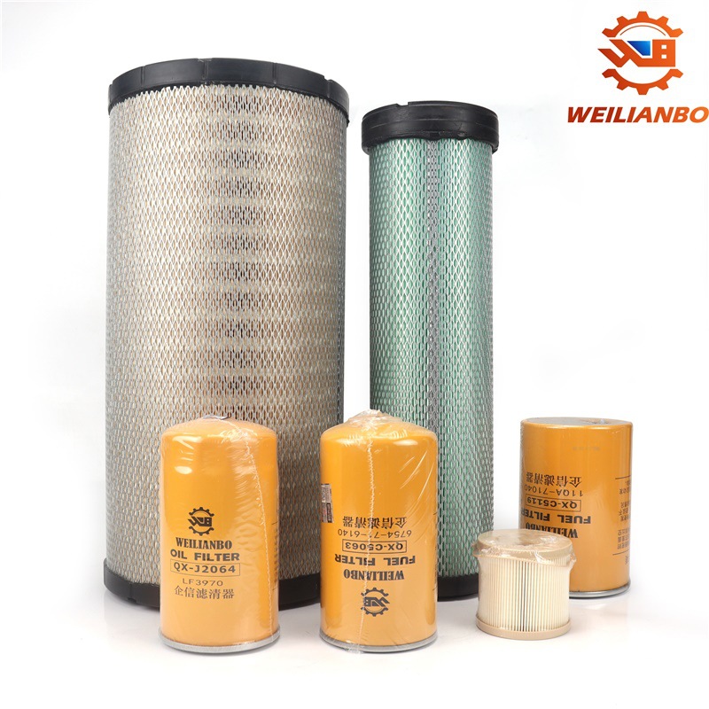 Excavator Hyundai R215Vs/225Vs Cummins Oil Diesel Air Filter Hydraulic Oil Full Vehicle Maintenance Parts