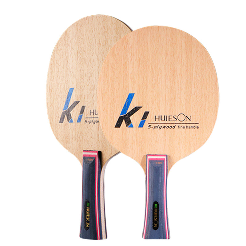 Huisheng K1 Table Tennis Blade with Thin Handle, 5-Layer Pure Wood Blade for Junior and Intermediate Professional Training, Solid Wood Non-Slip Table Tennis Blade