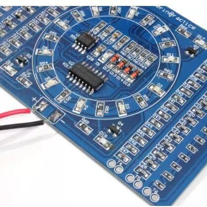 Smd Rotating Water Lamp Kit Smd Component Welding Practice Board Skills Training Digital Production Zy-15-1