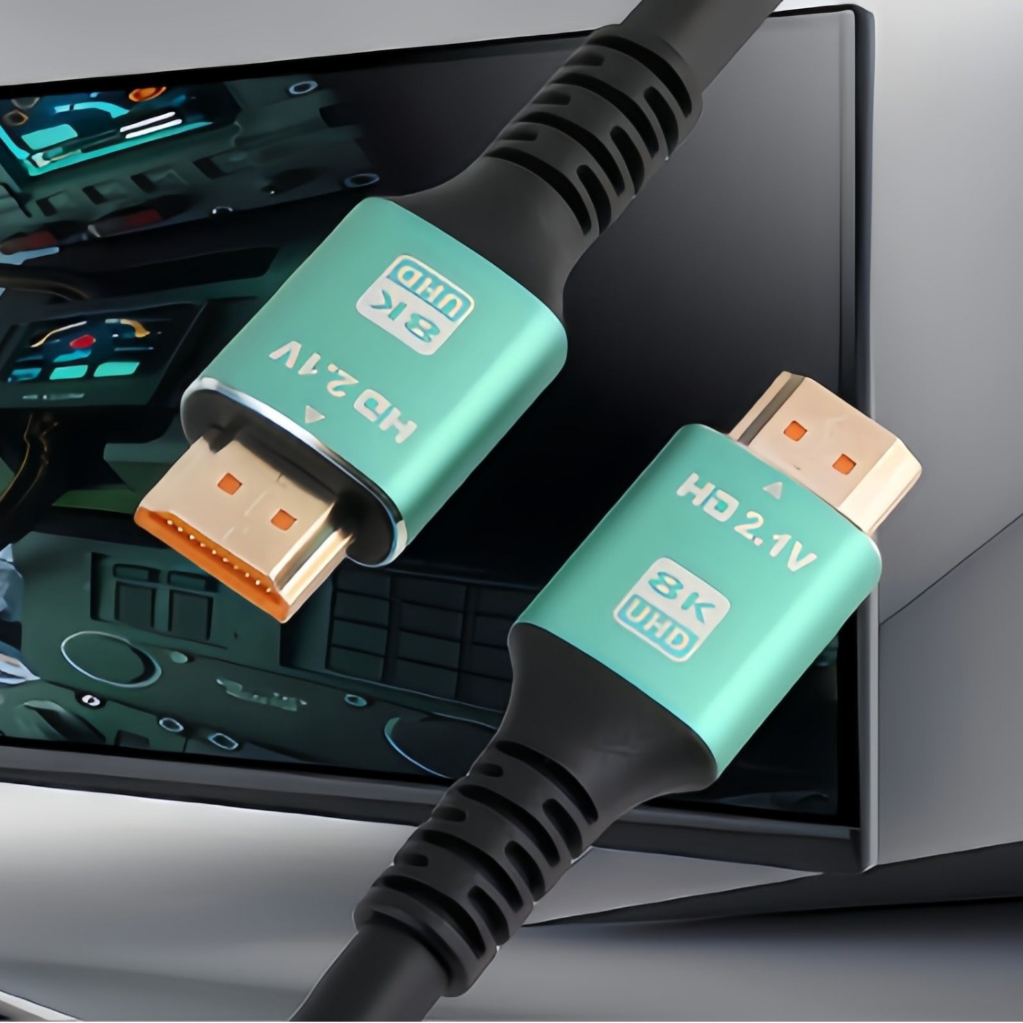 Tengwang 1.15m 2.3m 5.8m K HDMI Hd Cable 2.1Hdmi Hd Cable Tv 8K
