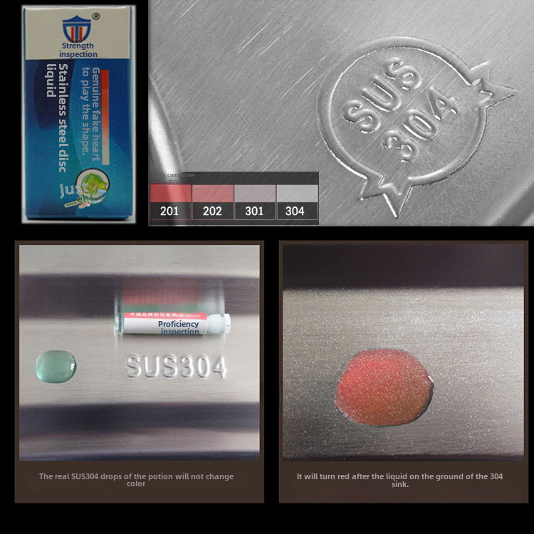 304 Identification Solution Q15 Vial True and False Test Solution Stainless Steel Detection Potion 201 Stainless Steel Detection Solution