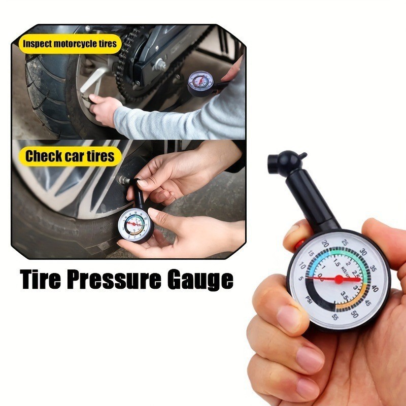 Cross-border hot-selling auto parts high-precision car portable tire pressure gauge mechanical tire pressure gauge tire monitoring meter