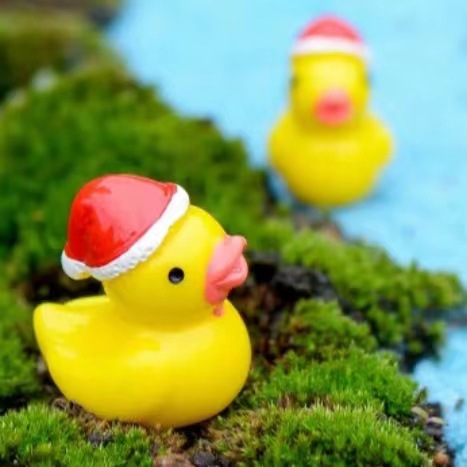 Креативная мини-утка на Рождество милые домашние маленькие украшения микро-ландшафтные утята украшения декор