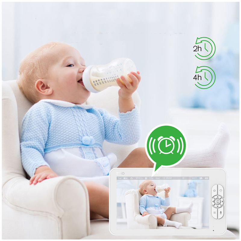 Songhan Solution 7inch Pan-Tilt Baby Monitor Caregiver Monitor Babymonitor Factory Visual Night Vision