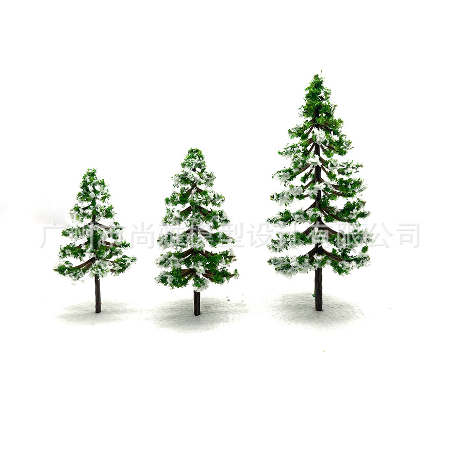 Building sand table jewelry model tree mini snow scene micro landscape small tree handmade landscaping finished plastic cedar tree