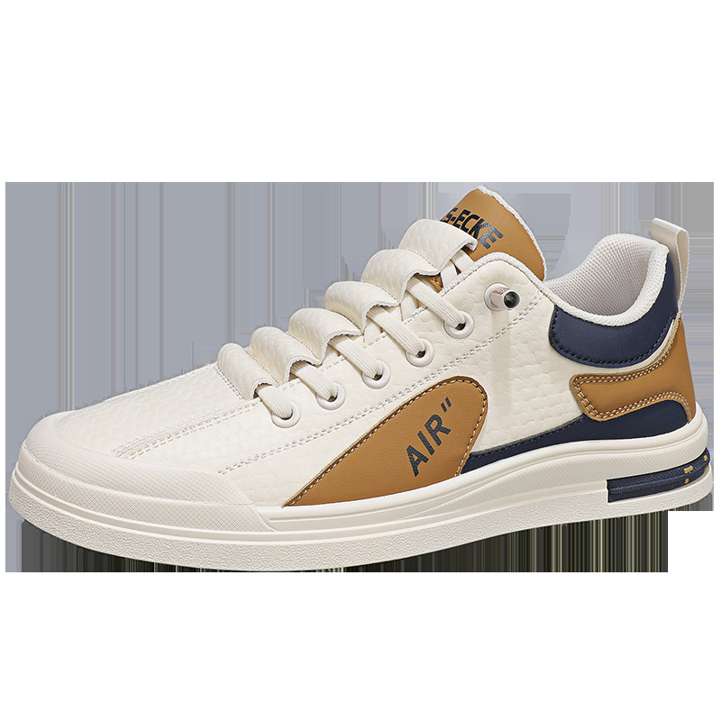 Men's Shoes Spring Breathable 2026 New Versatile Sports Casual Flat White Sneakers Men's Work Trendy Shoes