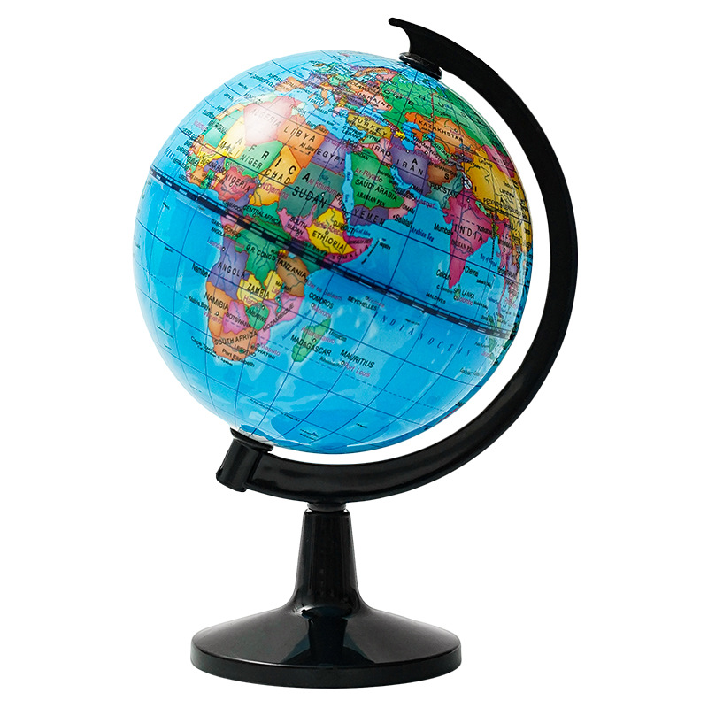 Source Factory 10.6cm Bilingual Globe in Chinese and English, Arabic and Multiple Languages, Children's Day Gift for Primary and Secondary School Students
