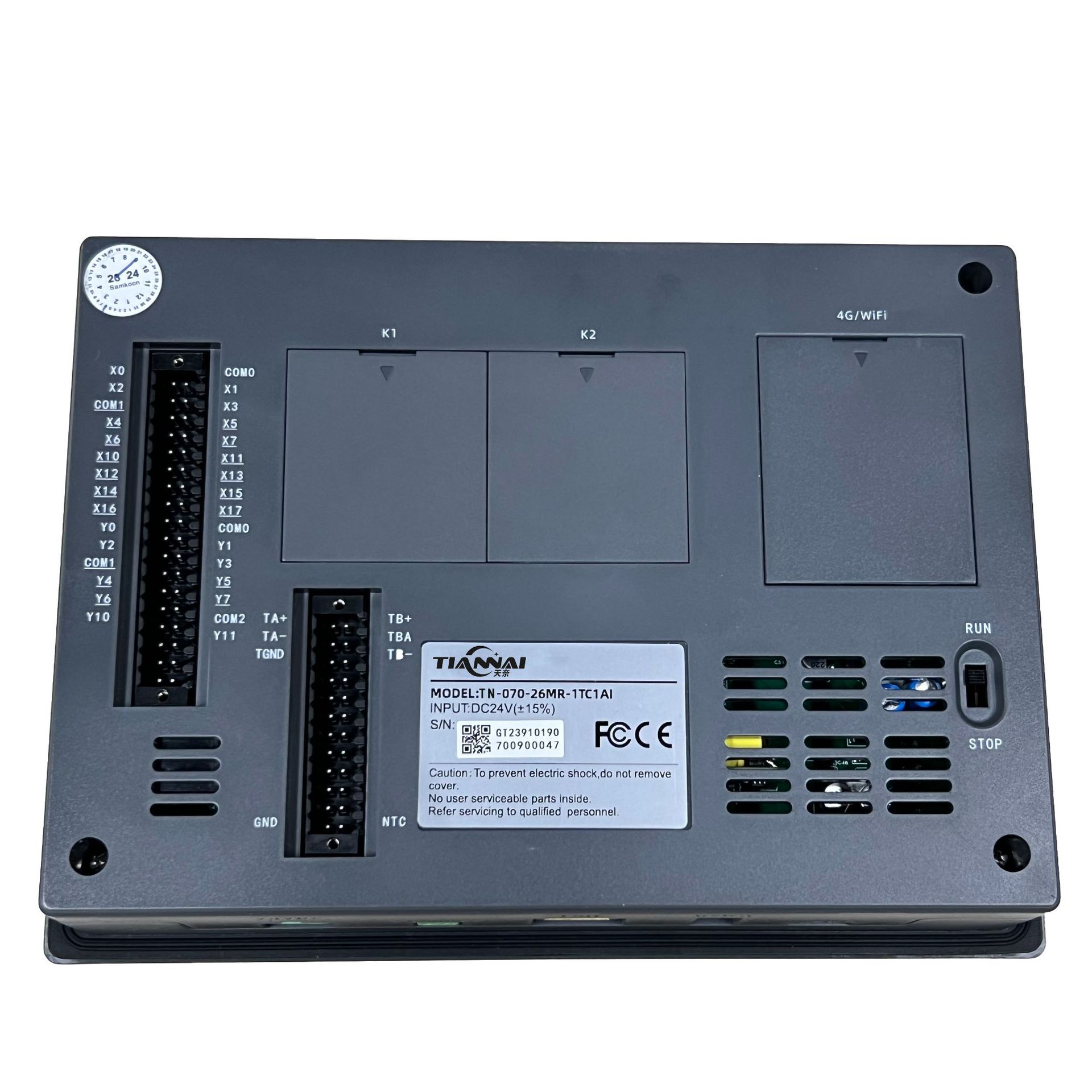 7inch Domestic Industrial Control Touch Screen Plc All-In-One Machine Supports Analog 4g Module Embedded