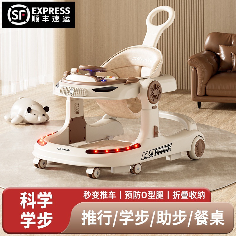 Foreign Trade Toddler Baby's Anti-O-Leg Foldable Trolley Baby's Multifunctional Three-in-One Toddler