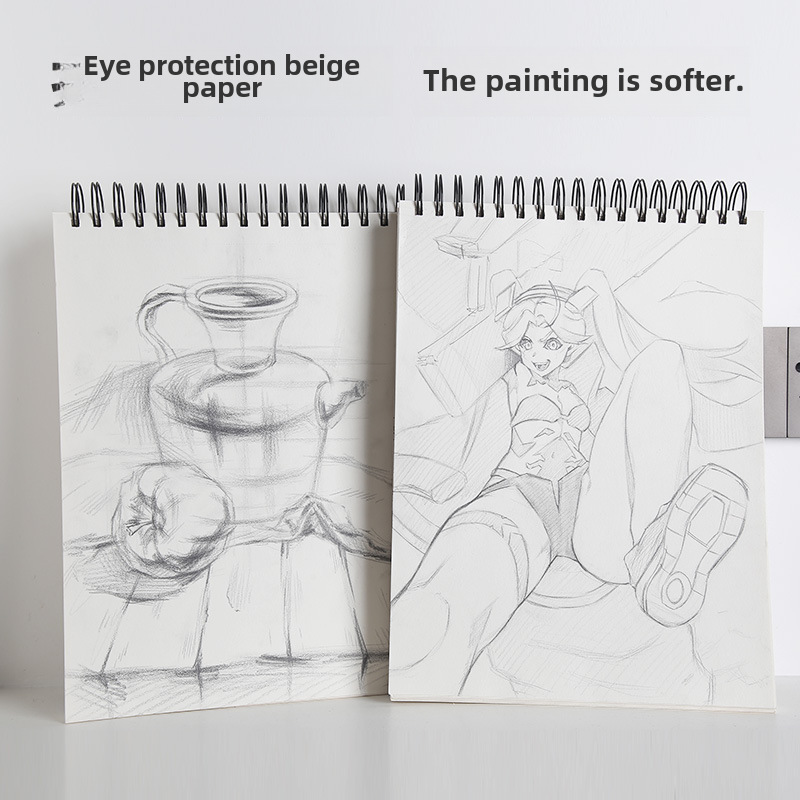 Cross-border sketchbook A4 thickened sketchbook for art students blank picture book hand-colored lead paper painting