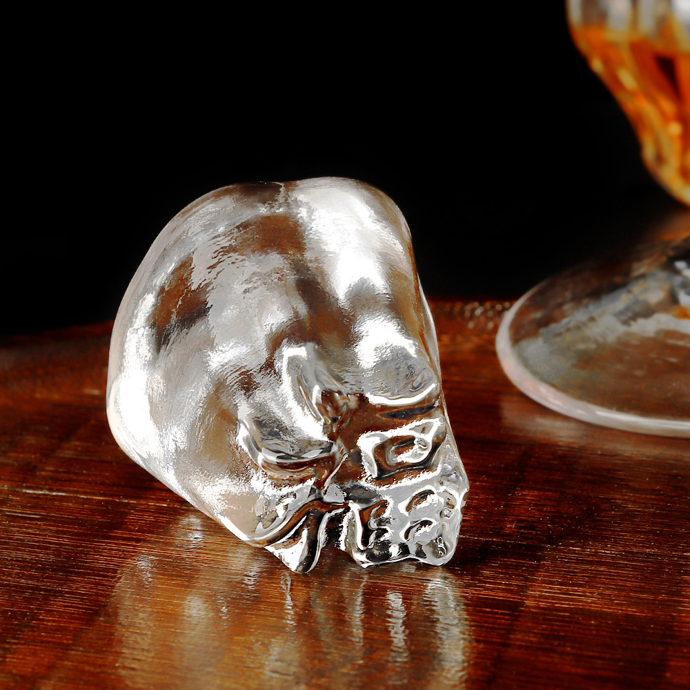 Lid Set Tea Ceremony Accessories Chinese-style Fu Character Crystal Glass Lid Drag Household Kung Fu Tea Ceremony Tea Pot Lid Bowl Lid Drag