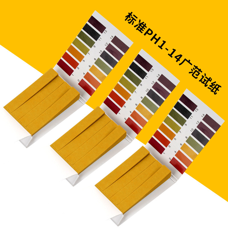 PH test paper 1-14 80 this pH test extensive test paper Kabes non-English genuine goods a generation of hair