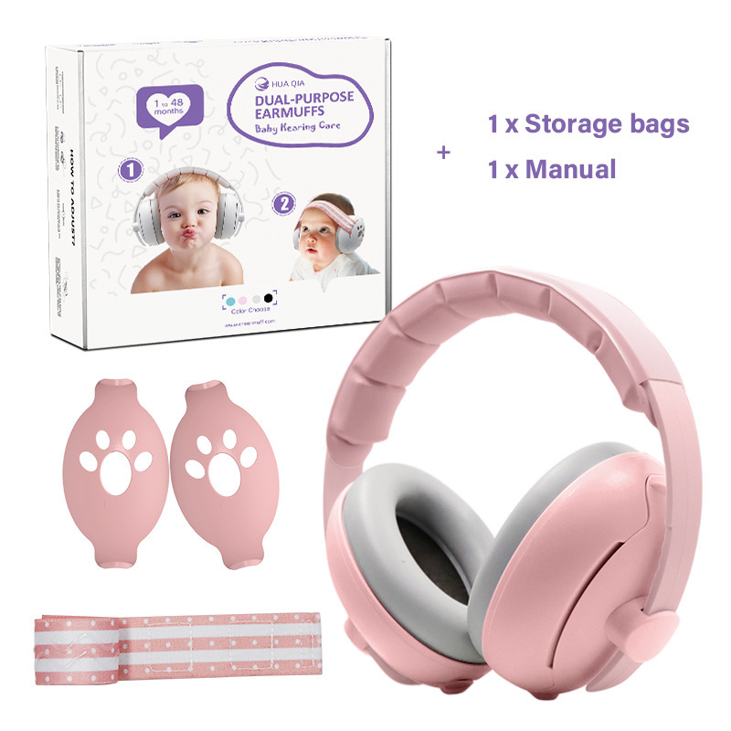 Popular Baby and Children's Earmuffs, Headband, Webbing, Dual-Purpose Noise Reduction Outdoor Sleep Earmuffs, Ready for Sale