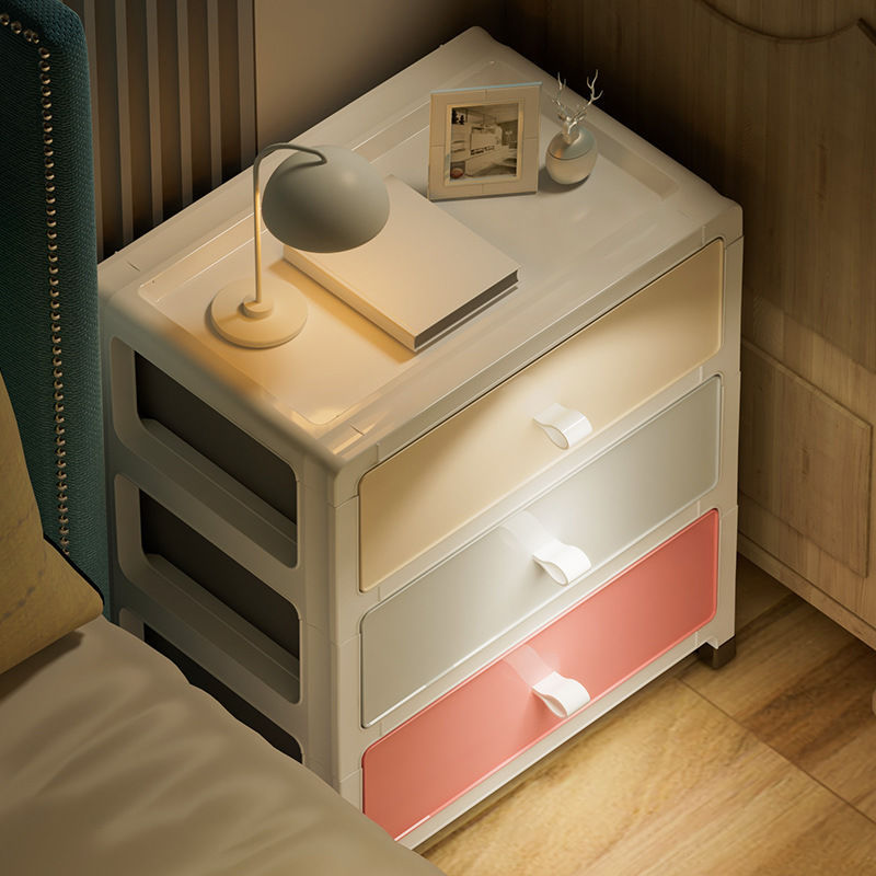 Multifunctional Room Bedroom Storage Cabinet Multi-Layer Drawer Kitchen Bedside Table Kidsren's Baby Floor-Standing Storage Cabinet Ins