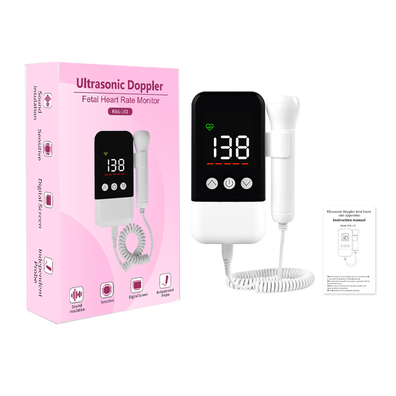 Factory Connects Foreign Trade Cross-Border English Fetal Heart Rate Monitor Fetal Heart Rate Monitor Pregnant Women Fetal Heart Rate Monitor Fetal Baby Heartbeat Detection
