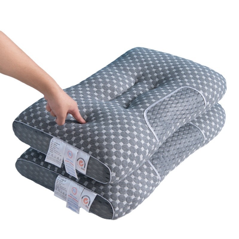 Cross-border explosions SPA water cube massage pillow does not collapse pillow to help sleep cervical pillow core wholesale generation