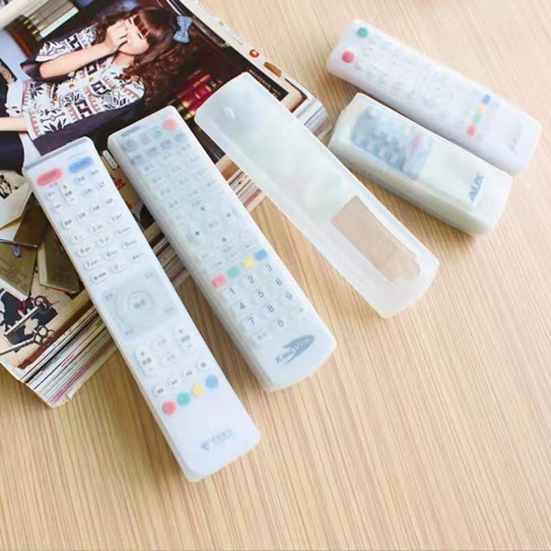 Creative Home TV Air Conditioning Remote Control Cover Silicone Protective Cover Dust-proof Drop-proof High-definition Transparent Protective Cover
