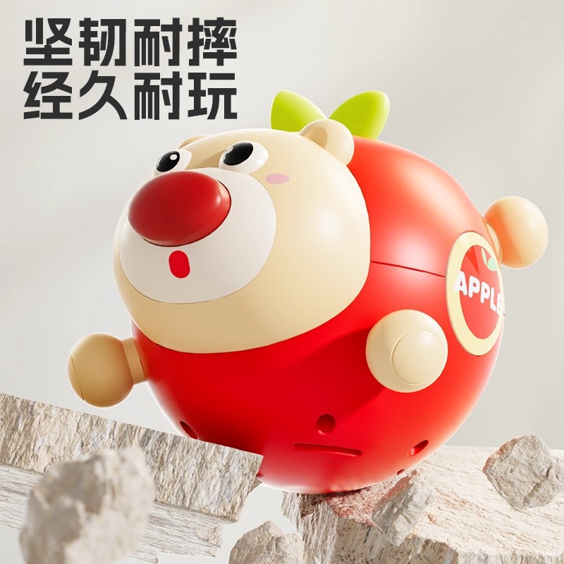 Baby Toys 0 to 1 Years Old Apple Tumbler Kidsren Consume Baby's Physical Strength 3 Early Education Puzzle 6 Rattle Newborn