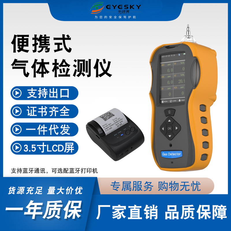 Детектор токсичных и вредных газов, звуковой, ударный и визуальный сигнализатор в одном