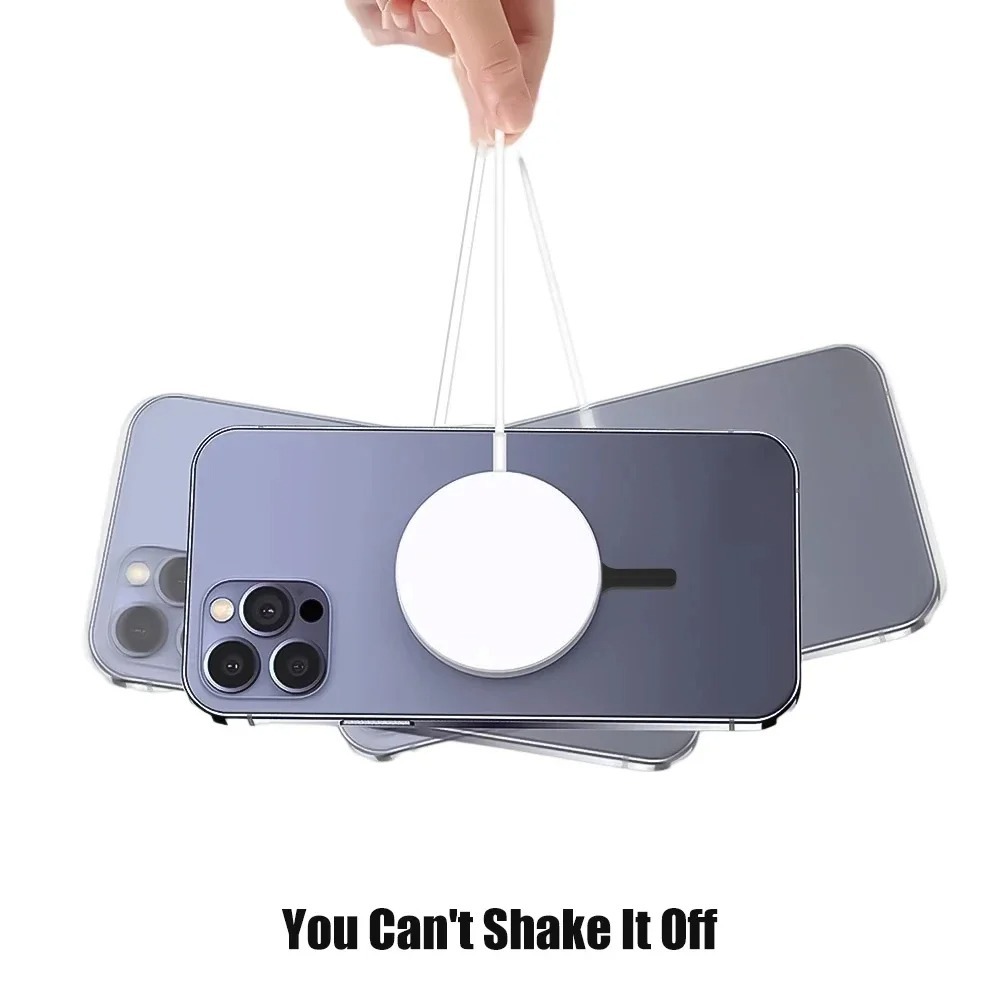 Magsafe Wireless Charging Magnetic Sheet Back Sticker Car Mobile Phone Holder Ultra-Thin Magnetic Attraction Magnet Ring Accessories