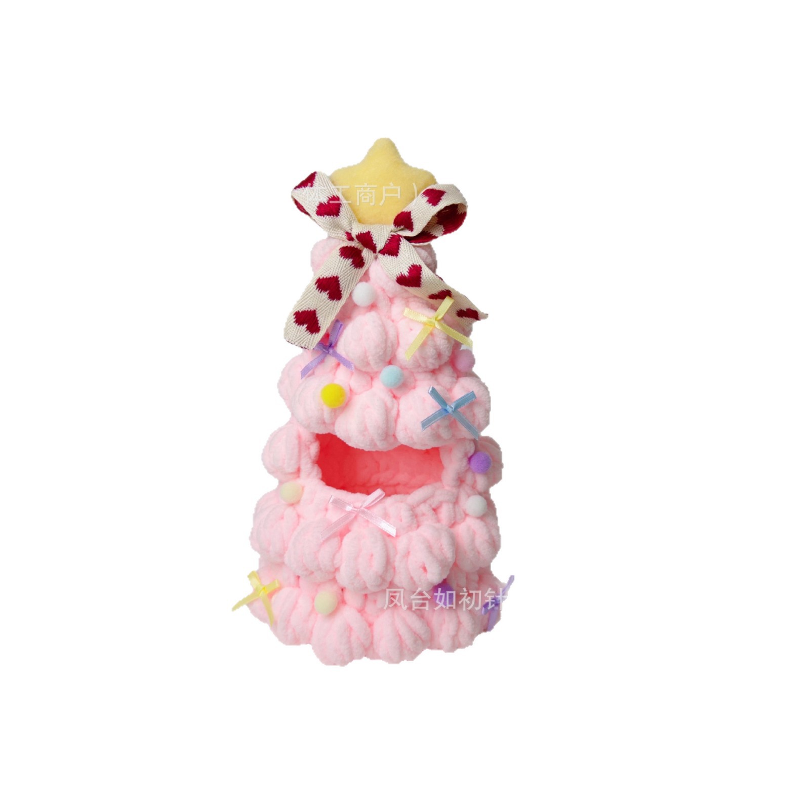 Finished Christmas Tree Baby Clothes Creative Hand-Knitted Christmas Tree Decoration Cloth Doll Clothing Accessories Small Gifts