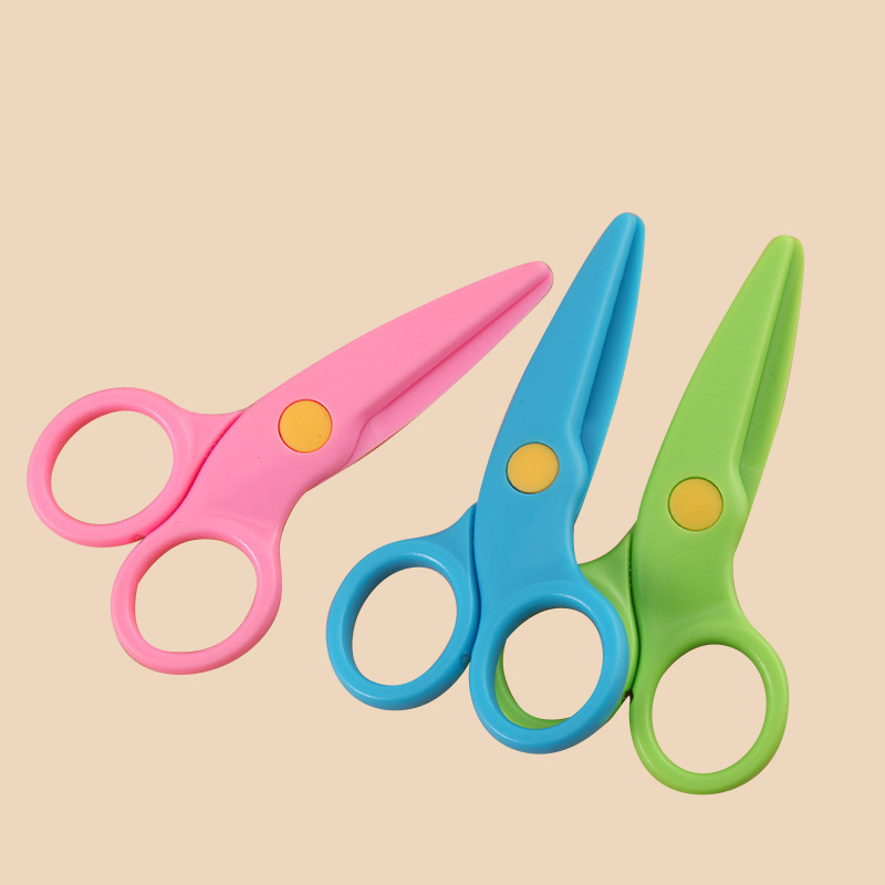 Детские маленькие ножницы Moe Fun, легкие, портативные, ручной работы, креативный дизайн с круглым концом, не травмируют руки, канцелярские ножницы