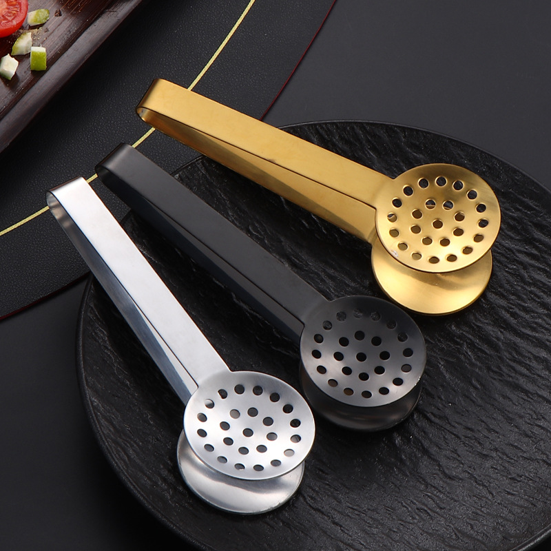 Stainless Steel Tea Clip Middle East Cross-border Amazon Stainless Steel Lemon Clip Tea Shovel Clip Multifunctional Tea Clip