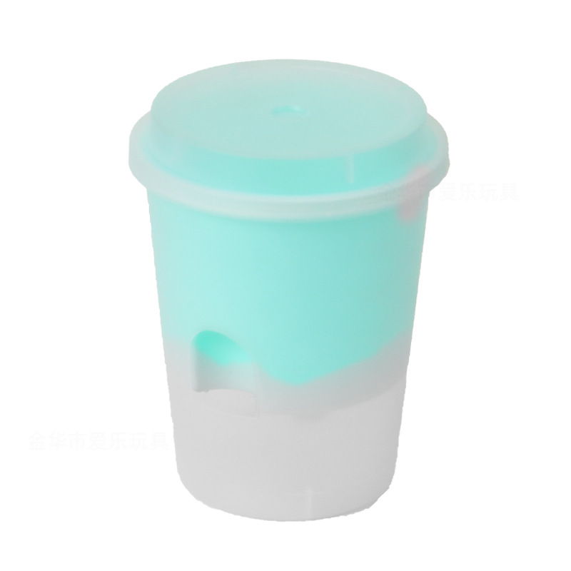 Children Plant Small Potted Indoor Hydroponic Pots Creative Double-Layer Automatic Water-Absorbing Lazy Plant Flower Pot Planting Bucket