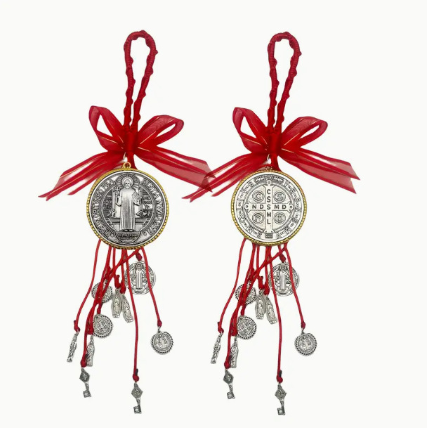 2-Piece Set of Cross Easter Gifts Handmade Jewelry Amulets Car Hangings Door Handle Decoration Pendants