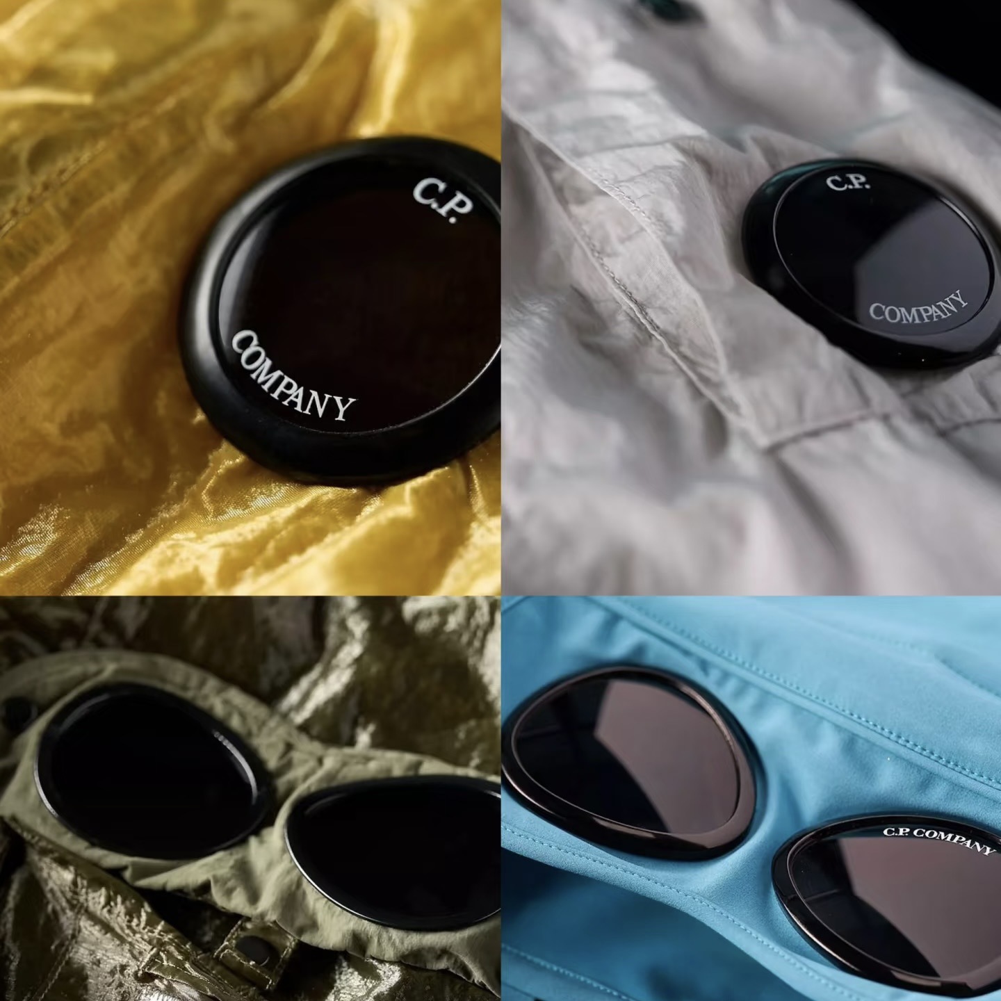 Clothing Accessories C.P Goggles Sweatshirt Jacket Hat Special Windproof Extra Black High-Gloss Water Drop Shape Glasses Lenses