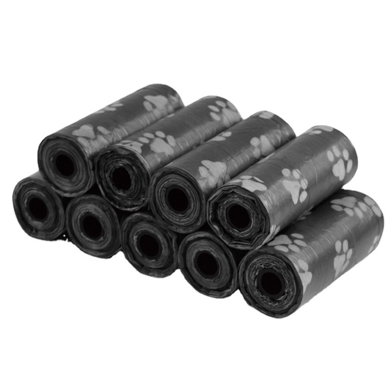 Pet Footprint Garbage Bags Are Essential for Cleaning When Going Out. Multi-Color Optional Pill Bone Garbage Shells Can Be Packed Directly from the Manufacturer