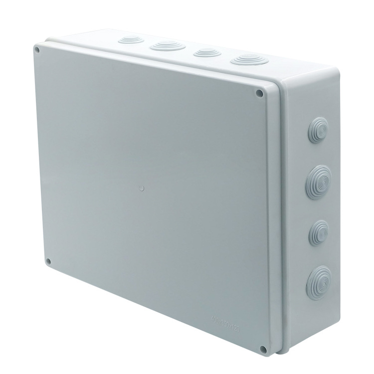 Plastic Pp Dustproof and Waterproof Box Outdoor Three-Proof Junction Box Cable Junction Box Monitoring Power Box Export Special Supply