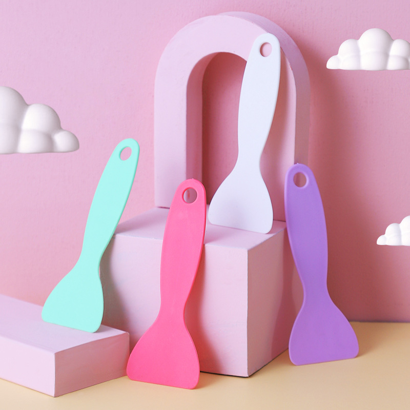 Plastic Scraper 6cm-12cm Colorfulful Small Yellow Shovel Film Car Beauty Scraper Hand Account Guka Sticker Tool