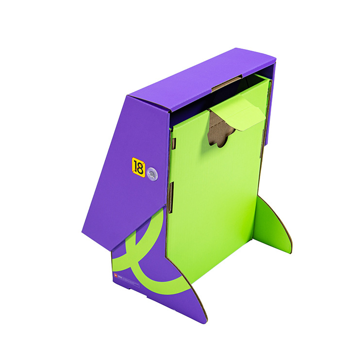 Original Packaging Display Box, Flip-Top Two-Layer Cardboard Box, Paper Material, Customized Processing and Design for Supermarket Display, Square Shape