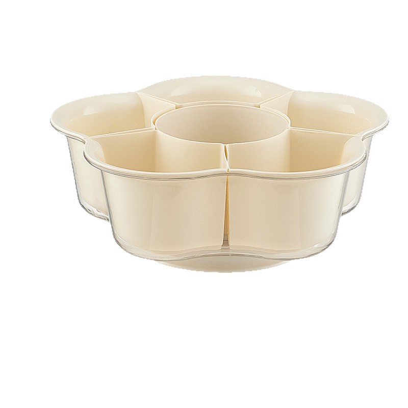 Rotatable New Hot Pot Side Dish Plate Jiugongge Hot Pot Platter Vegetable Basket Household Double-Layer Vegetable Side Dish Plate