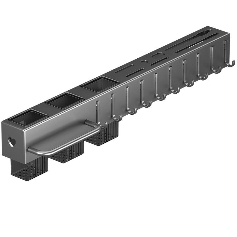 Punch-free Suction Cup Kitchen Storage Rack Wall-mounted Multi-functional Chopsticks Knife Holter Household Storage Rack