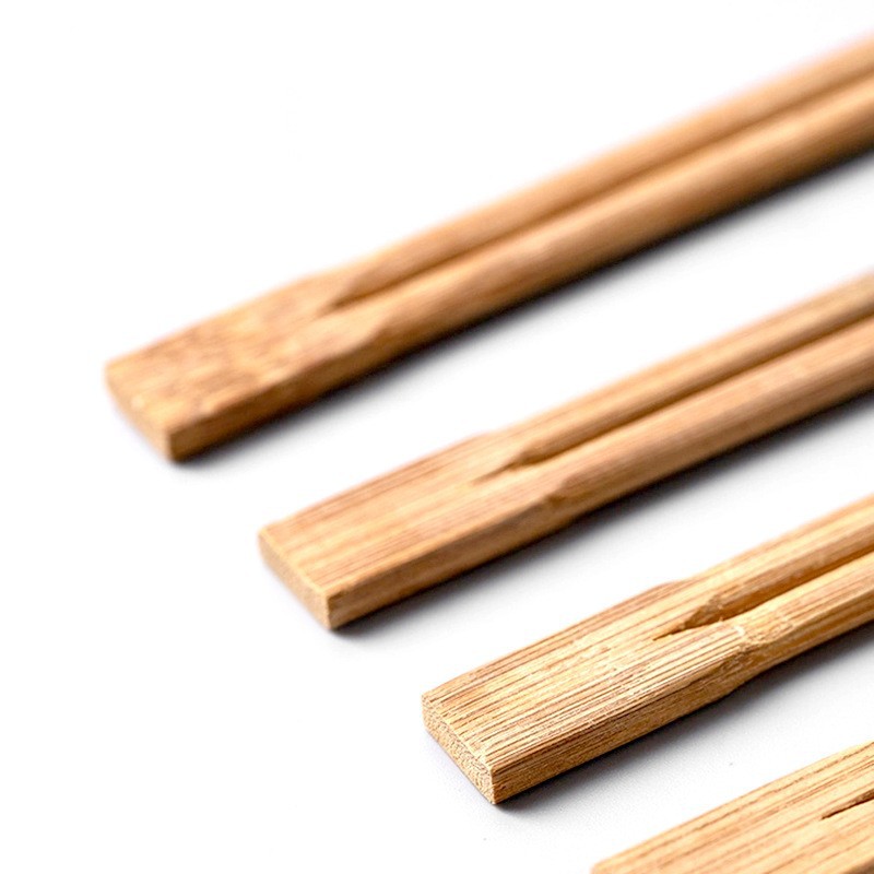 Disposable chopsticks Carbonized high-end household independent packaging sanitary bamboo chopsticks Commercial Bowl chopsticks cup and saucer suit tableware