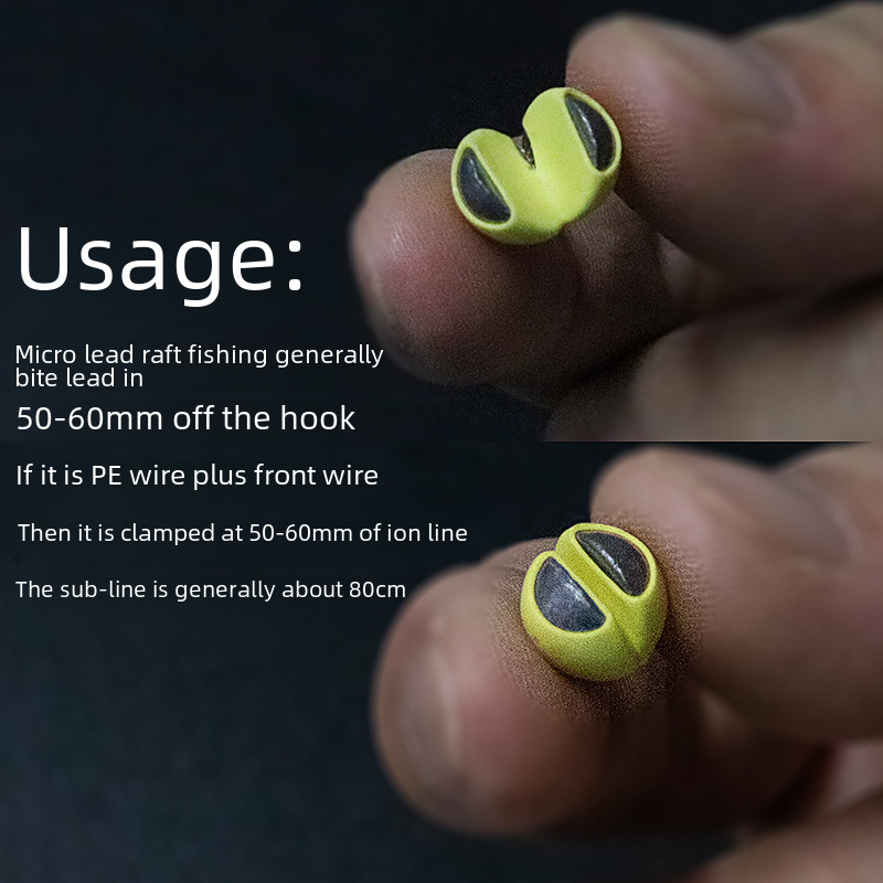 Plastic coated bite lead with lead micro lead opening lead does not hurt line fishing lead pendant rock fishing raft fishing accessories tin pendant fishing gear supplies