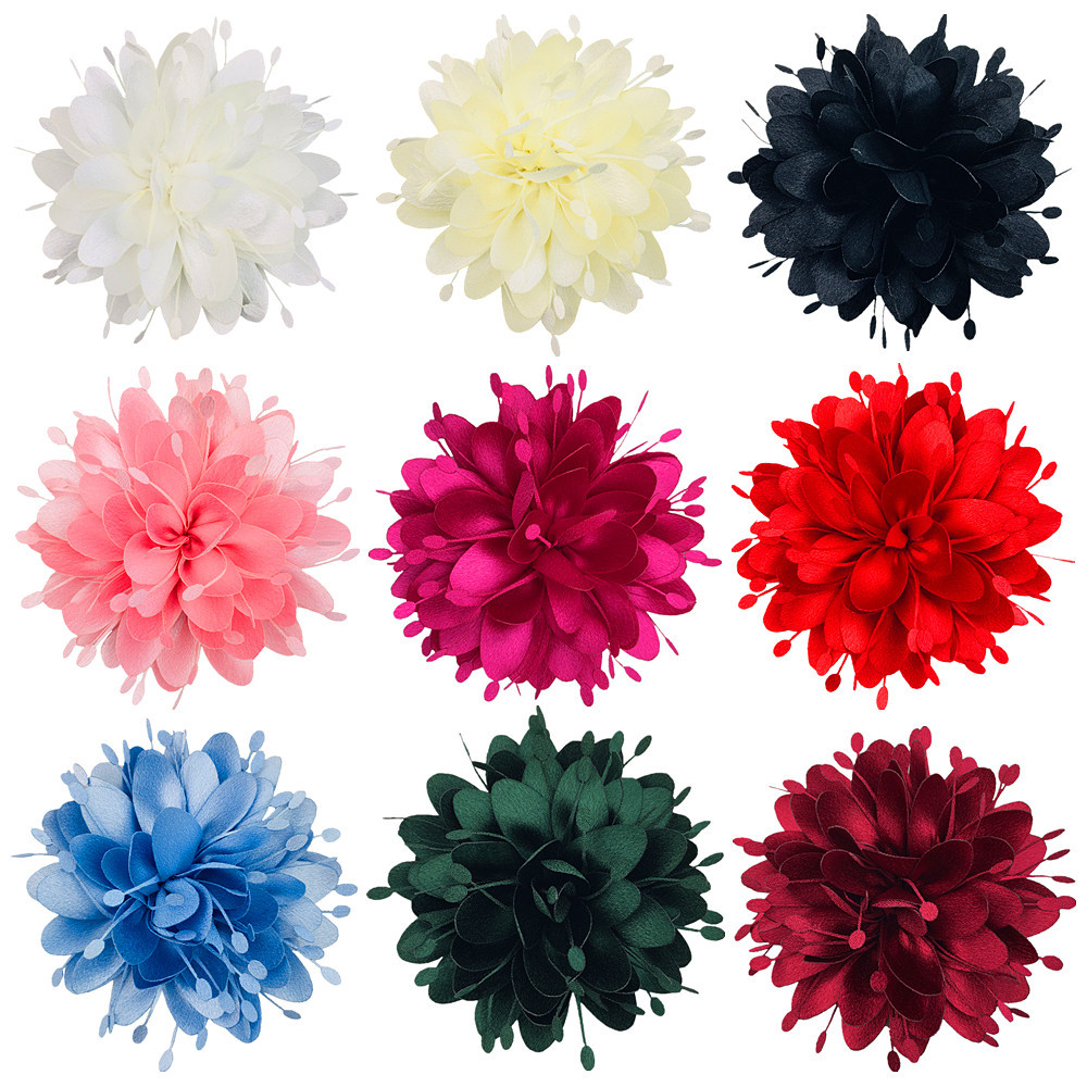 В наличии 10см корейский атласный цветок новый текстильный головной убор высококачественный аксессуар для одежды кросс-бордный ободок