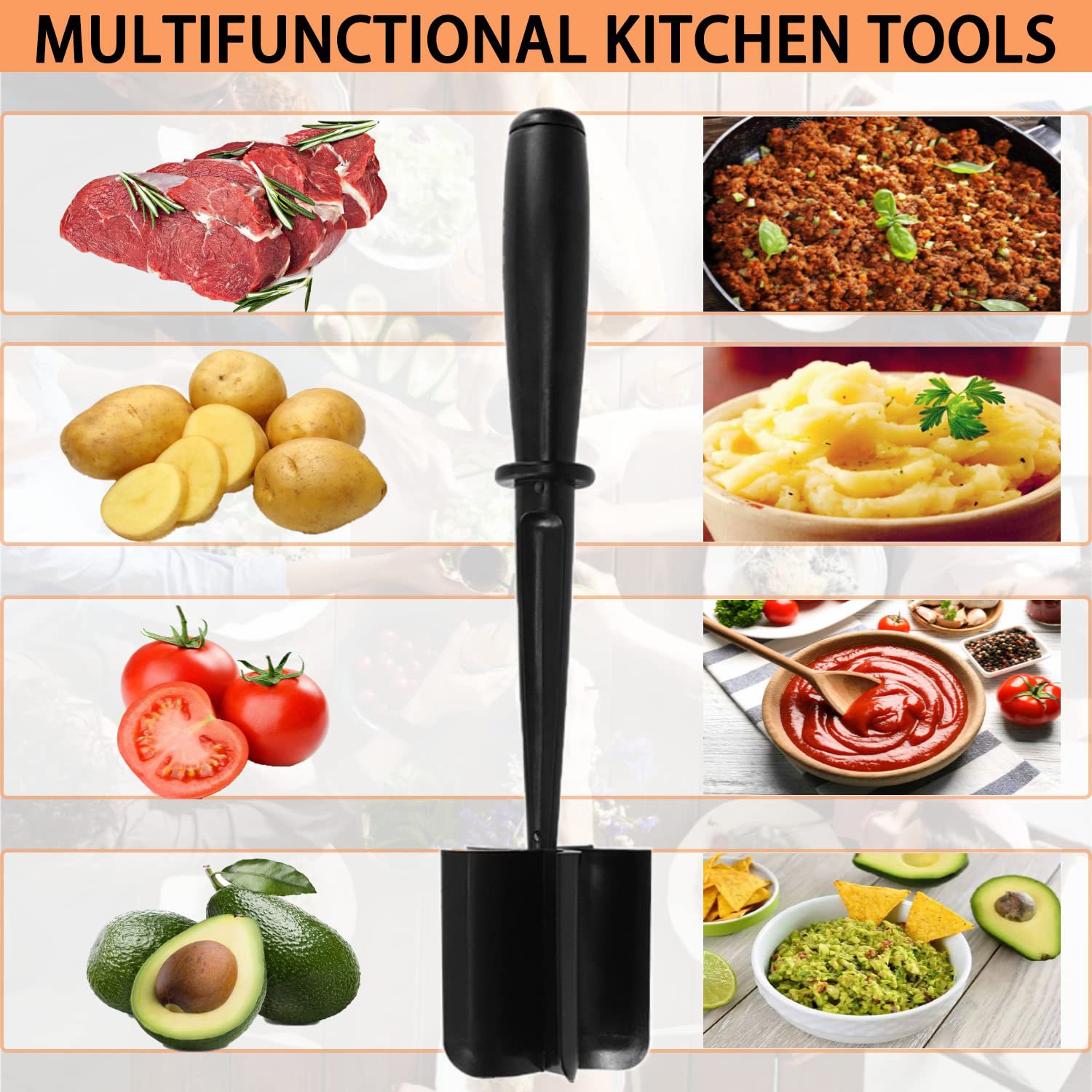 Amazon cross-border Meat Chopper Meat potato salad tomato Chopper rice mixing grinding shovel