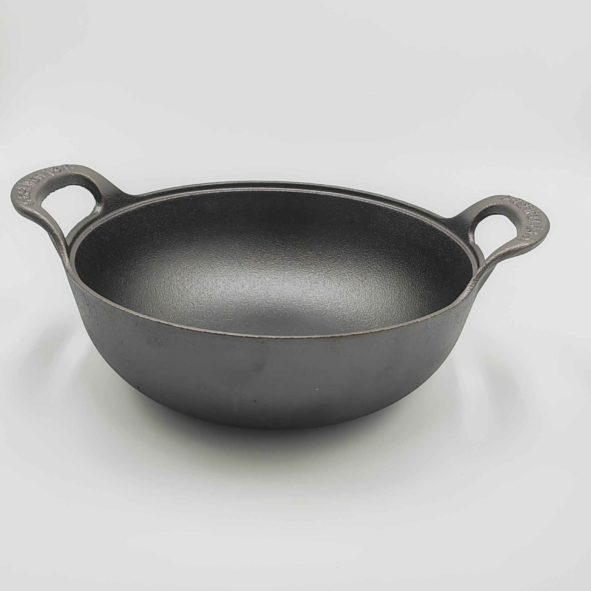 Cast Iron Yuanbao Pot Thickened Double-ear Stew Pot Soup Pot Household Small Wok Frying Pan Non-coated Non-stick Pan