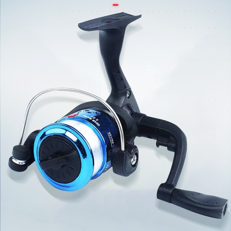 Катушка для спиннинговой рыбалки с леской, тип 200, маленькая, для морской рыбалки, с приманкой