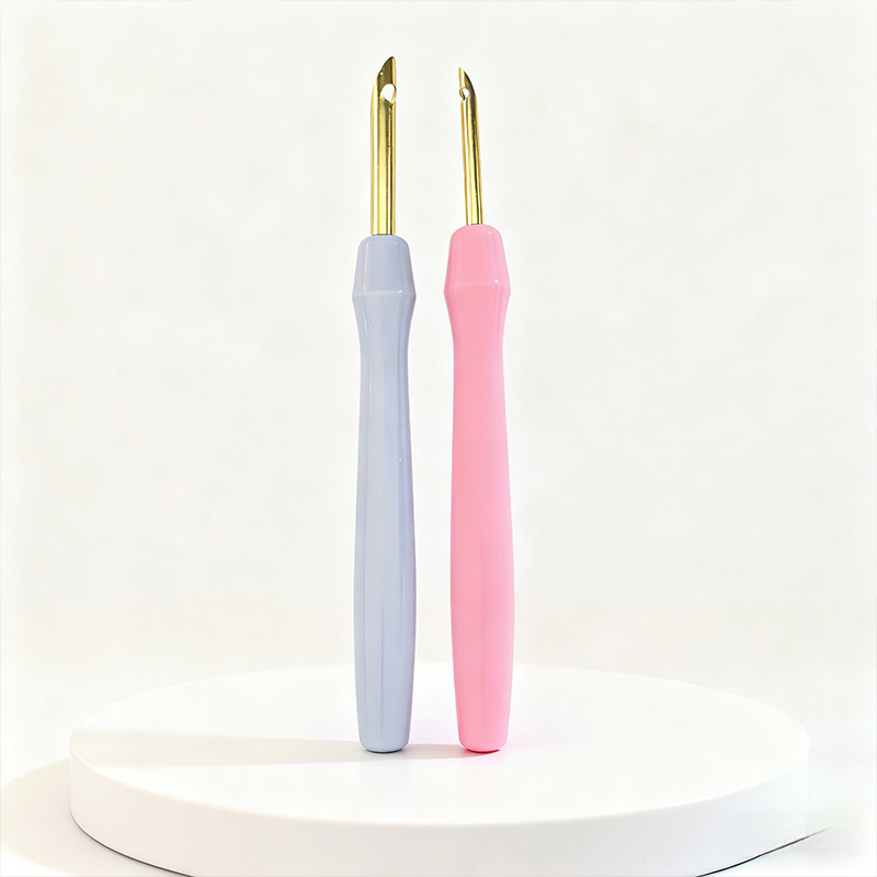 Colorful Plastic Handle Adjustable Poking Needle Russian Poking Embroidery Needle Household Handmade Wool Embroidery Tool Poking Pen