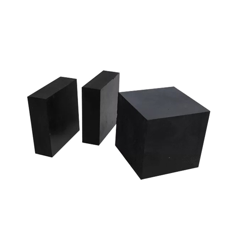 Black rubber cushion square shock-absorbing rubber cushion non-slip wear-resistant rubber sheet shock-absorbing rubber cushion