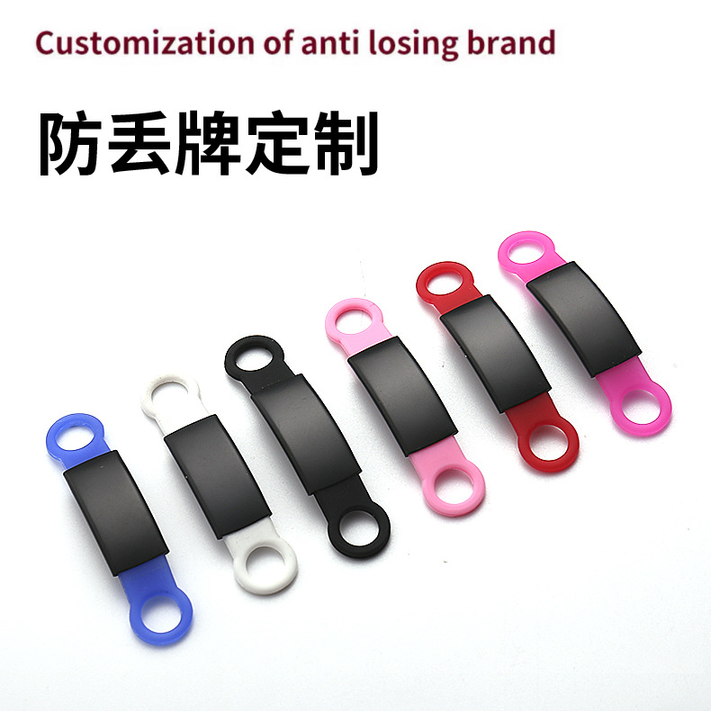 Silicone Pet Supplies Customized Stainless Steel Dog Tags for Cats, Dogs and Cats, Universal Anti-Lost Pet Identity Tags