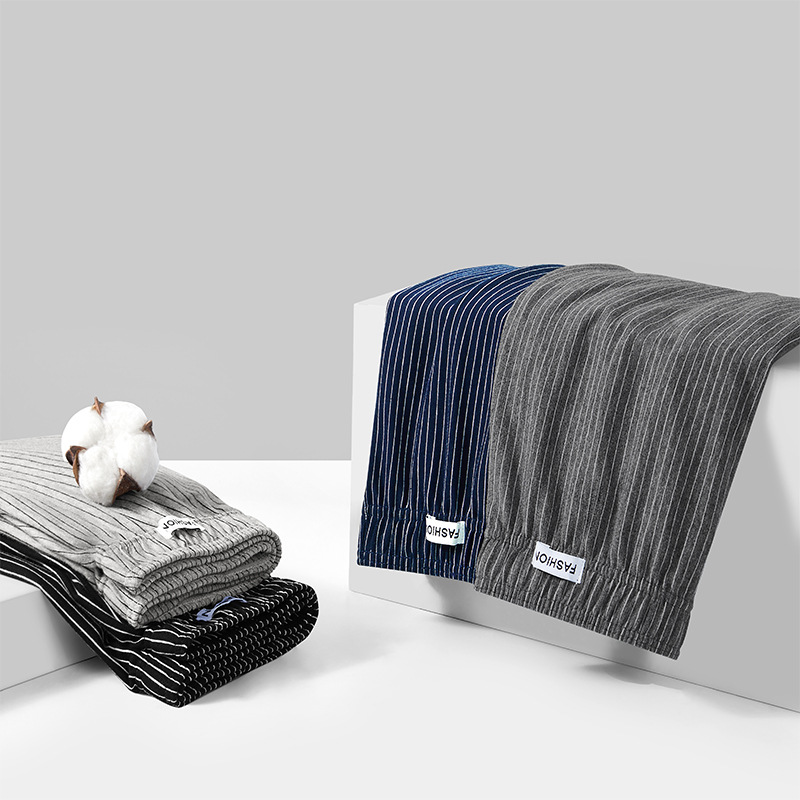 Loose Men's Boxer Shorts, Comfortable Plus-Size Boxer Briefs for Big Guys, Home Comfort Sleepwear